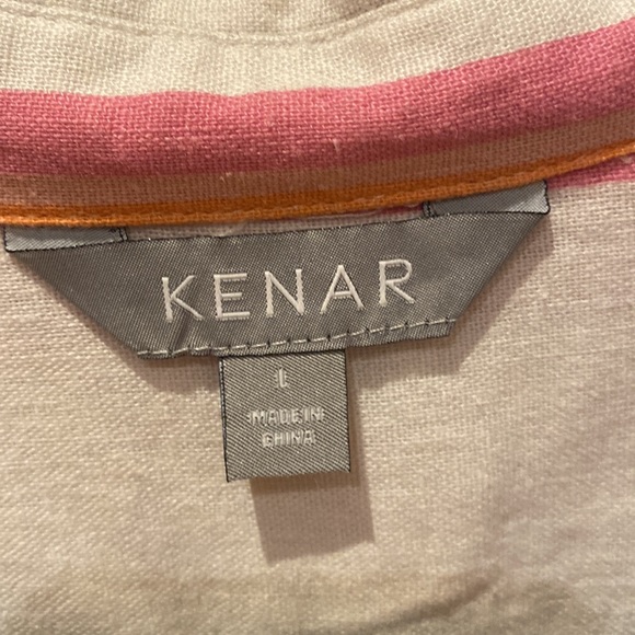 Kenar striped linen/viscose blouse - Picture 3 of 4